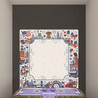 Tapis de Mahjong Moderne Portable en Caoutchouc Imperméable, Écologique, Anti-huile, Silencieux, Antidérapant et Décoratif