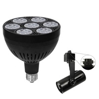 Projecteur LED Vakesun Par 38, ampoule 3000k 3500k 6000k 8000k 55w 60w Par38 LED dimmable avec support de rail