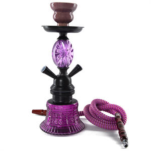 Pipa de vidrio púrpura de la técnica de cachimba árabe de metal pequeño de gama alta <span class=keywords><strong>para</strong></span> <span class=keywords><strong>pipas</strong></span> de <span class=keywords><strong>fumar</strong></span> KTV Bar Premium - Product Image 1