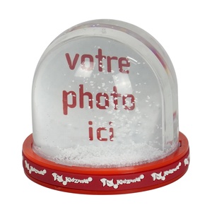 Venta al por mayor de PVC personalizado <span class=keywords><strong>Anime</strong></span> Snow Globe foto marco bola patrón con base de anillo de goma modelo de recuerdo - Product Image 3