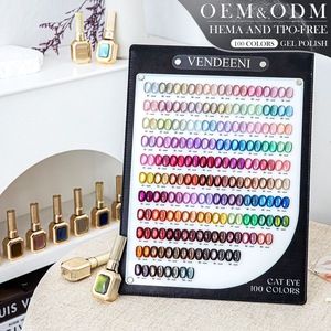 <span class=keywords><strong>VENDEENI</strong></span> ชุดสีเจลทาเล็บแบบตาแมว 100 สี/ชุด ปราศจากสาร HEMA และ TPO สำหรับทุกฤดูกาล ขายส่ง พร้อมแท่นโชว์ตัวอย่างแบบหนัง - Product Image 2
