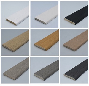 OEM & ODM MDF pannello decorativo modanatura in legno battiscopa Primed stampo ad angolo <span class=keywords><strong>per</strong></span> pavimento - Product Image 4