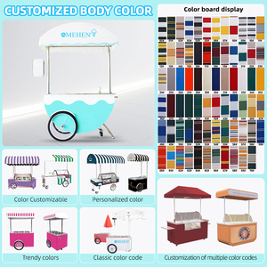 MEHEN MR4 Air Cooling Certified <strong>Rolling</strong> Tricycle <strong>Cart</strong> for Ice-cream - Product Image 2