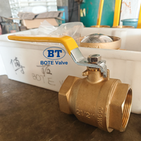 Vannes à boisseau sphérique en laiton forgé NPT 1/4" - 4" 600WOG C37000 HPB59-1 à passage plein pour gaz GPL, avec fonction d'arrêt, pour l'huile et le gaz