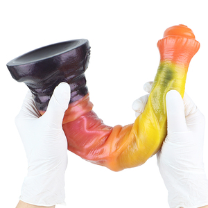 YOCY doppio strato di Silicone Dildo cavallo enorme Dildo con Hard Core gallo Vagina anale masturbarsi Dildo per le donne degli uomini - Product Image 4