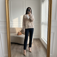 Cardigan en tricot à manches courtes en laine cachemire vintage pour femme, idéal pour l'automne – Fournisseur direct d'usine OEM, faible MOQ