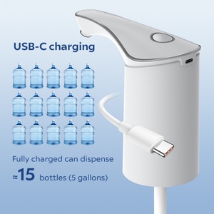 Pompe à eau électrique portable silencieuse de 5 gallons, débit élevé, longue autonomie, automatique pour une utilisation en extérieur, hôtel, distributeur d'eau froide en plastique - Product Image 4