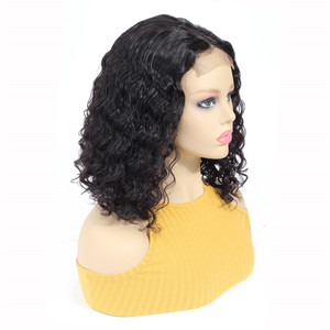 Parrucche <span class=keywords><strong>Bob</strong></span> in Cina: Yeswigs, Parrucca 100% Capelli Malesi, Densità 150% 180%, Taglio <span class=keywords><strong>Bob</strong></span> Corto, Parrucca Frontale con Chiusura 4*4, Onda Profonda - Product Image 2