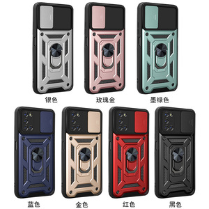 Opo <span class=keywords><strong>A52</strong></span>/A72/A92 armatura <span class=keywords><strong>Cover</strong></span> protettiva per cellulare semplice tinta unita custodia posteriore resistente a goccia con impugnatura per telefono - Product Image 4