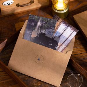 En Existencia: Sobres Retro de Papel Kraft de 17*11.5cm, 200gsm, con Botón y Cierre de Cuerda - Product Image 4