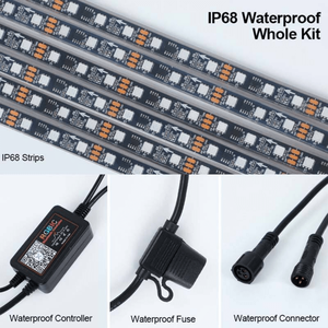 <span class=keywords><strong>Kit</strong></span> d'éclairage sous châssis pour <span class=keywords><strong>voiture</strong></span>, étanche IP68, néons LED extérieurs, modes dynamiques, éclairage de dessous de caisse pour voitures et camions - Product Image 3
