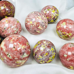 Esfera de Cristal Natural de Alta Calidad, Serpentina con Simbiosis de Aventurina Roja, Bola para Sanación - Product Image 3