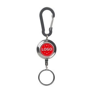 Porte-badge rétractable en métal facile à tirer avec mousqueton, boîtier en ABS robuste, logo personnalisé, portable et durable - Product Image 3
