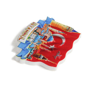 Magneti per Frigorifero Personalizzati OEM ODM a Forma di Bandiera e Moschea, Souvenir Turistico di <span class=keywords><strong>Istanbul</strong></span> Turchia, Stampa 3D in Resina - Product Image 3
