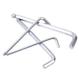Jeu de clés <span class=keywords><strong>Allen</strong></span> métriques en acier au carbone de qualité professionnelle, double tête, en forme de L, à embout sphérique, réglables, OEM - Product Image 2