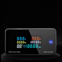 Voltmètre KWS-AC300 Ampèremètre KWS Compteur d'énergie AC 50-300V LED Wattmètre AC Compteur d'électricité avec fonction de réinitialisation 0-100A