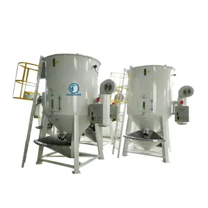 Stainless Steel Plastik Vertikal Granule Mixer PP ABS PVC Plastik PET Bahan Baku Pencampuran Silo