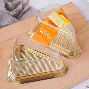 도매 일회용 삼각 케이크 상자 두꺼운 플라스틱 디저트 치즈 케이크 용기 버클 포함 PET 재질 - Product Image 3