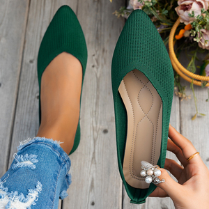 Mocassini Slip-On traspiranti per abiti da balletto comodi da <span class=keywords><strong>donna</strong></span> con scarpe da passeggio estive e autunnali a punta - Product Image 1