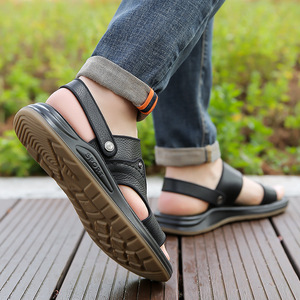 Nouvelles sandales d'été 2026 pour hommes – Respirantes, confortables, semelle souple, antidérapantes, décontractées, type pantoufles pour père - Product Image 5