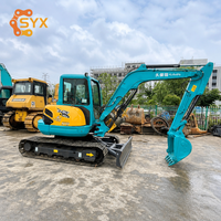 Надежная строительная техника: Комплектующие Kawasaki, мини-экскаватор Kubota KX161 6 тонн, б/у, для ремонта городских дорог
