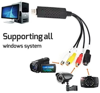 OBS/Streaming Multi-Device USB Capture Dongle pour PS5/Xbox/Caméscope Matériau plastique durable