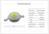 3W beyaz yüksek güç LED lamba 3V 6000-6500k 200-240LM 45mil dış mekan aydınlatma ledi tedarikçisi led çip için el feneri