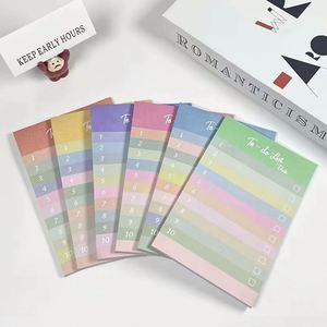 Blocs-notes autocollants arc-en-ciel pour le bureau, la planification des listes d'étude, les mémos de courses, avec visibilité et organisation améliorées - Product Image 1