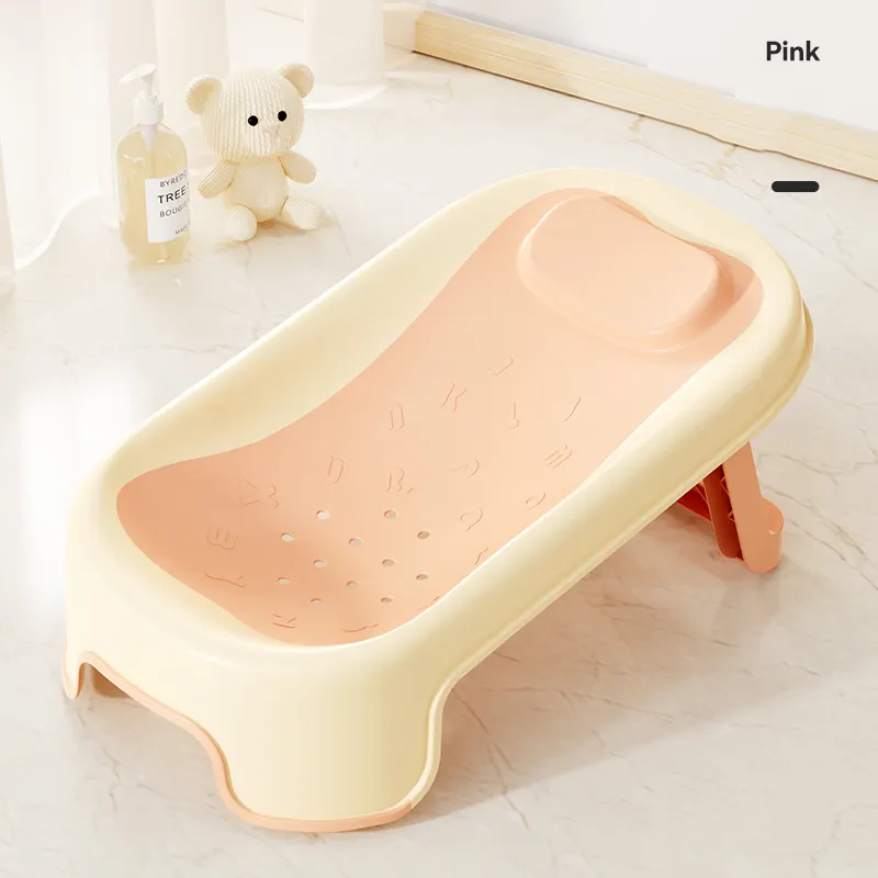 फिसलन रोधी पैरों के साथ स्थिर लटकने वाली फोल्डेबल नवजात शिशु स्नान सीट