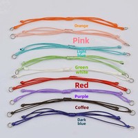 Bracelet tressé en corde cirée, accessoires DIY, pour hommes, femmes et couples, réglable, semi-fini, corde tressée à la main, vente en gros transfrontalière