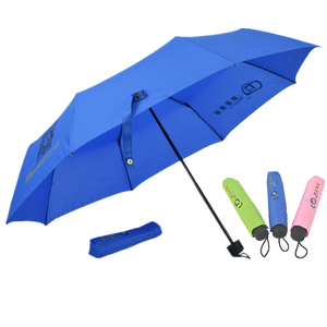 YS-3006 Cheap Factory Supply Promotional 3 Folded Umbrella Custom Advertising Waterproof Portable 3 Folding Umbrella With Logo
