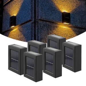 Lámpara Solar LED <span class=keywords><strong>para</strong></span> Decoración de Escaleras de Patio, Iluminación Ascendente y Descendente, Lámpara de Pared Solar <span class=keywords><strong>para</strong></span> Exteriores, Impermeable, <span class=keywords><strong>para</strong></span> <span class=keywords><strong>Porche</strong></span> y Jardín - Product Image 2
