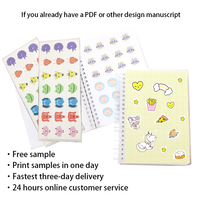 Impression professionnelle personnalisée de livres autocollants réutilisables pour enfants avec reliure spirale, papier offset et papier d'art, couleurs CMYK pour enfants