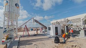 SDDOM Schnellinstallation Mobile Trockenbeton-Mischanlage Kleine Tragbare Trockenmisch-Betonanlage - Product Image 6