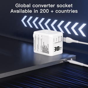 Gadgets mobiles Adaptateur de voyage dans le monde entier Prises de courant USB vers Type C pour femme <span class=keywords><strong>Homme</strong></span> Adaptateur de voyage Cadeau - Product Image 2