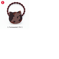 Aksesoris Kustom OEM ODM Hadiah untuk Pecinta Kucing, Ikat Rambut Akrilik Kawaii untuk Anak Perempuan, Karet Elastis untuk Anak-anak