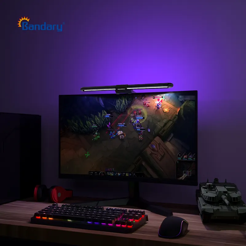 Bandary USB Powered RGB Music syn screen bar monitor LED Computer Light Monitor lamp screen Bar light for Home Office