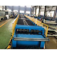 Petit pain de plancher de pont en métal en acier galvanisé à grande vitesse de 0.8mm-1.5mm d'épaisseur formant la machine avec des nervures de gaufrage