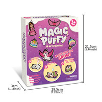 Juguetes Educativos Multifuncionales DIY de Textura Espumosa para Pintar y Colorear, con Diseños de Princesas y Animales, para Disfraces y Manualidades