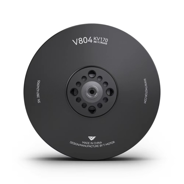 T-MOTOR V804 KV170 12SWaterproof Brushless Drone Motor Max. Thrust 17KG Direct Drive 5200W for Heavy Lift Fixed Wing UAV VTOL