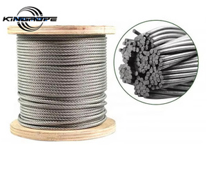 6X19 7X19 + <span class=keywords><strong>wsc</strong></span>/iws เชือกลวดเหล็กชุบสังกะสี - Product Image 1
