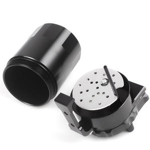 오일 캐치 저수지 브리더 수 탱크 + 필터 키트 실린더 알루미늄 엔진 블랙 - Product Image 4