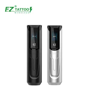 Grosir perlengkapan tato EZ P5 TS, mesin tato nirkabel layar sentuh Digital Bluetooth untuk tato permanen