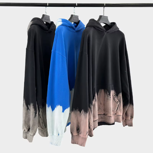 Sudadera con Capucha Oversize Unisex N016 de 420GSM para Invierno, Estilo Vintage Y2K, con Efecto Desgastado por el Sol y Teñido Anudado, para Hombre y Mujer, Venta al por Mayor - Product Image 3