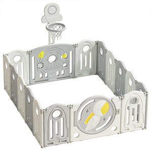Cercadinho de Plástico Dobrável para Bebês, Cerca de Segurança Interna Portátil, Centro de Atividades para Crianças Pequenas, Cercadinho Foguete - Product Image 6