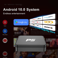 Nuevo Decodificador P5 Android 10 2024, H313 2GB 8GB, Wifi Dual, Control Remoto por Voz, Compatible con Interfaz ATV, Android Streaming TV BOX