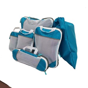 6 PCS Compression Packing Cubes Travel Luggage Packing Organizers with Mesh Extensible Suitcase <strong>Organiser</strong> for Travel - Product Image 2