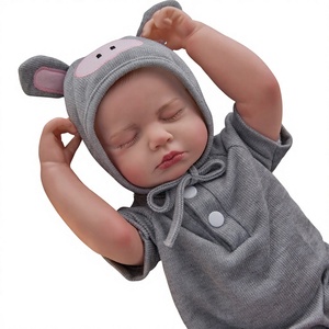 Muñeca de silicona de una pieza de 13 pulgadas, estilo personaje, con suéter rosa, de simulación sólida, elástica, suave y rellena, regalo festivo para - Product Image 2