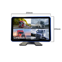 Nueva Pantalla Táctil Hesida de 4 Canales para Automóvil, Función de IA, Pantalla Táctil de 10 Pulgadas para Excavadora, Camioneta, Autobús, Camión, Furgoneta