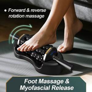 Masseur à rouleaux sans fil électrique avec télécommande, massage percussif corporel, 3 vitesses, 6 barres de massage, appareil soulageant la douleur - Product Image 4